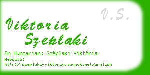 viktoria szeplaki business card