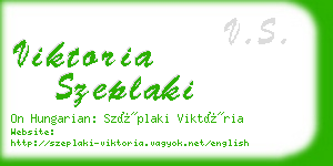 viktoria szeplaki business card